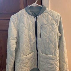 Mint green/sage green reversible Abercrombie and Fitch jacket